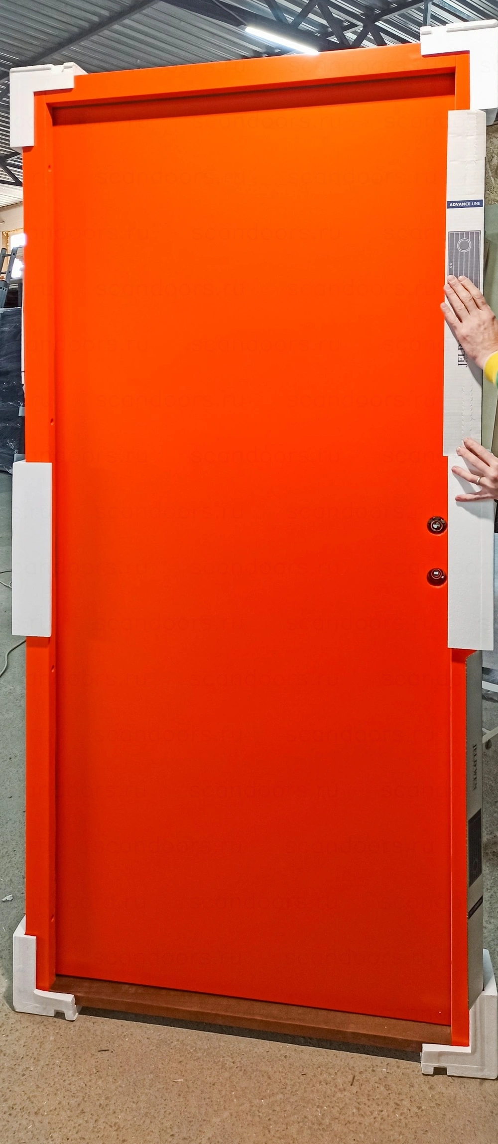 Фото 1 - Финские входные двери Sweedor Jeld–Wen F2000, окрашенные в любимый цвет Scandoors: производство и монтаж