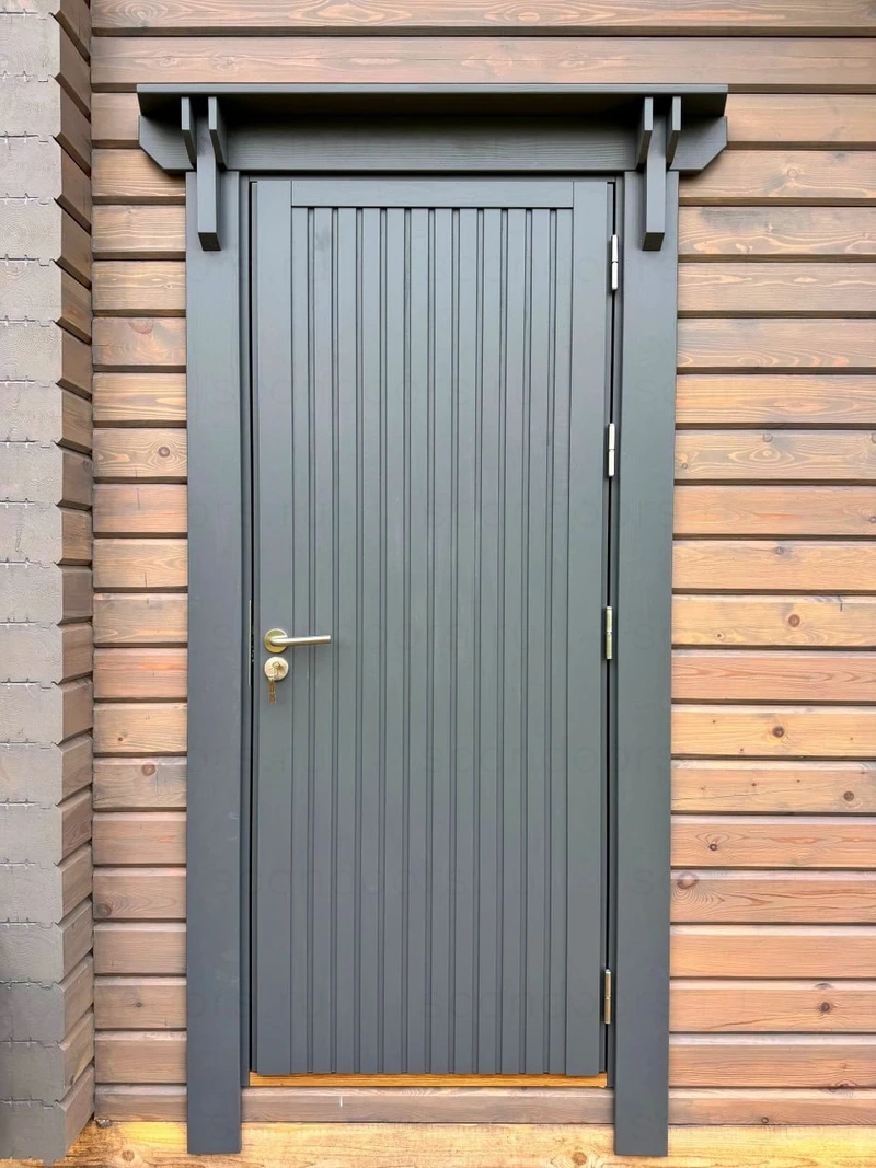 🪵 Как правильно установить входную дверь в сруб из бревна или бруса? – фото Scandoors