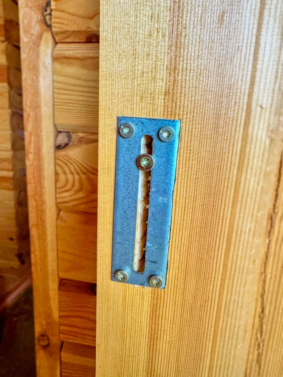Фото 4 - 🪵 Как правильно установить входную дверь в сруб из бревна или бруса? Scandoors: производство и монтаж
