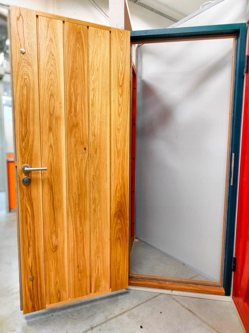 Фото 6 - Морозостойкая дверь Scandoors Wood M07 Thermo Scandoors: производство и монтаж