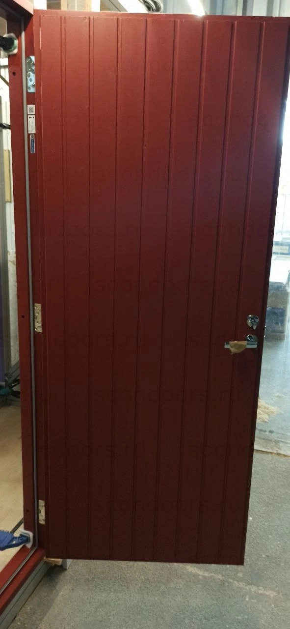 Фото 1 - Разноцветные теплые двери Scandi с замками и ручками Abloy Scandoors: производство и монтаж