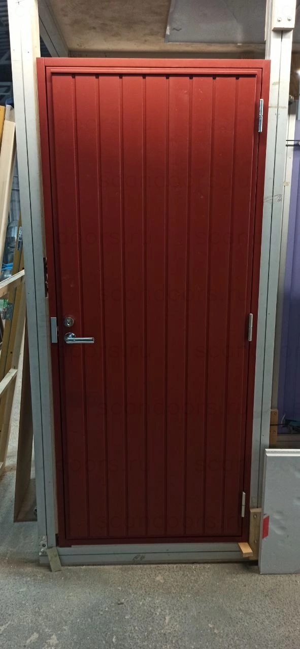 Фото 4 - Разноцветные теплые двери Scandi с замками и ручками Abloy Scandoors: производство и монтаж