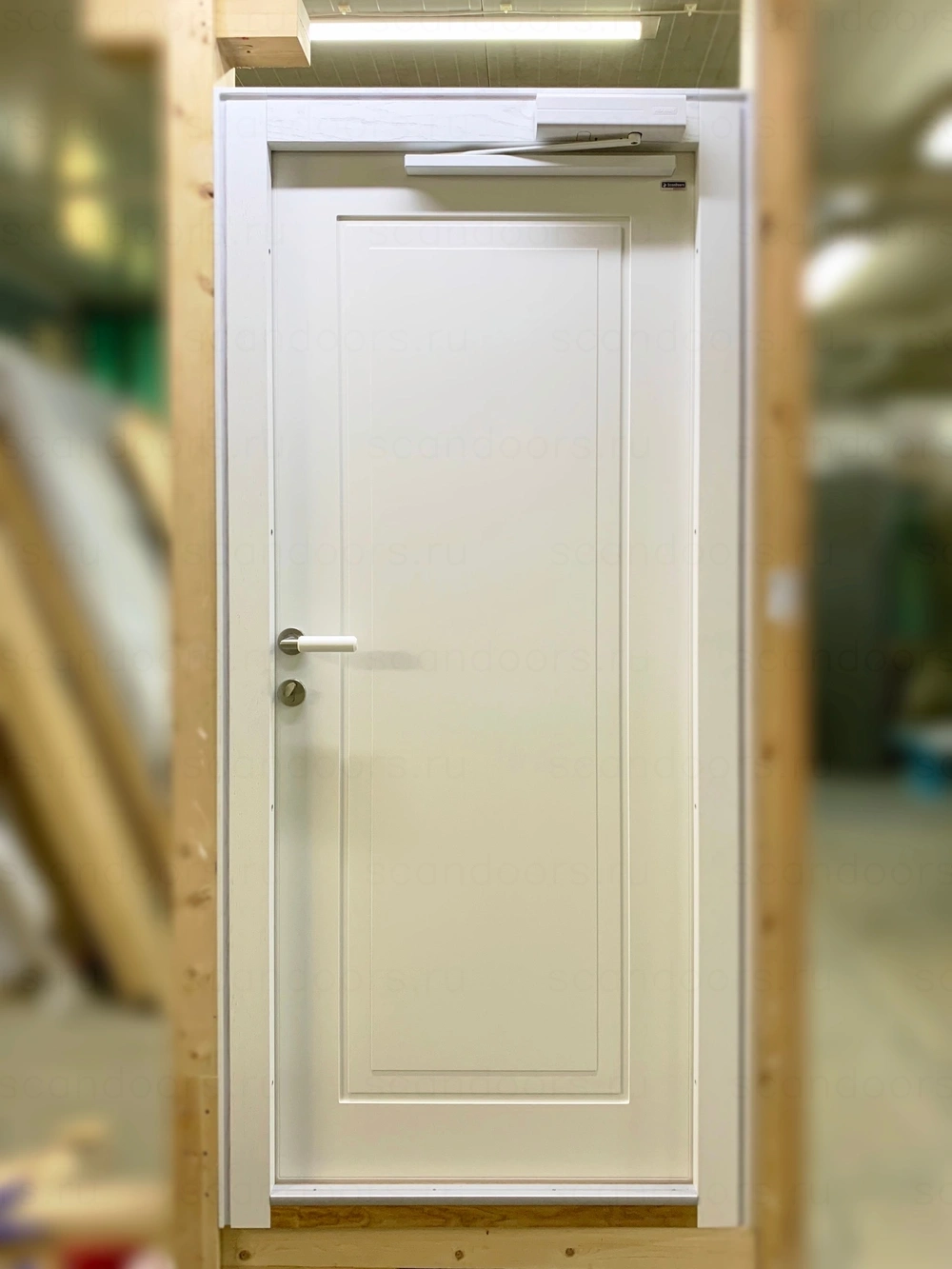 Фото 7 - Самые теплые двери Премиум класса с отделкой из дуба Scandoors Wood Arctic в комплектации со скрытыми петлями, трехточечным замком и доводчиком Scandoors: производство и монтаж