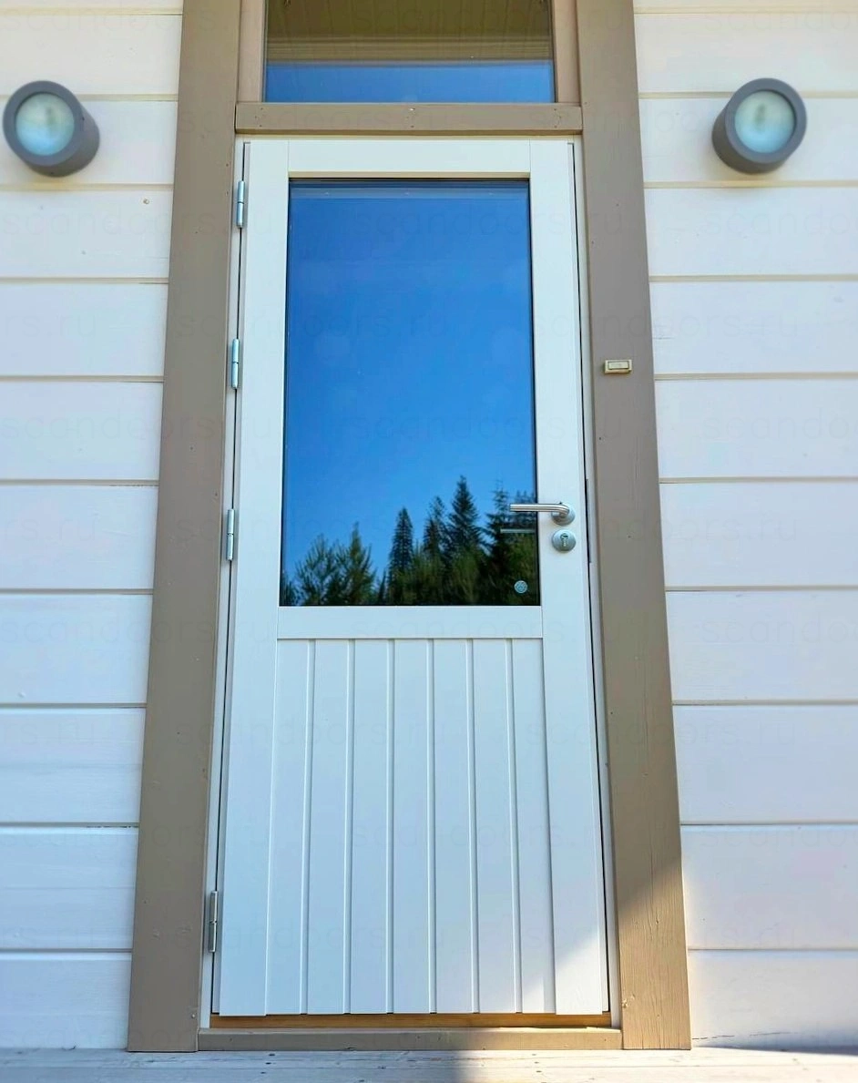 Фото 1 - 🏠 scandiplus SCANDI PLUS W021 – Террасная входная дверь по технологии "теплой двери" Scandoors: производство и монтаж