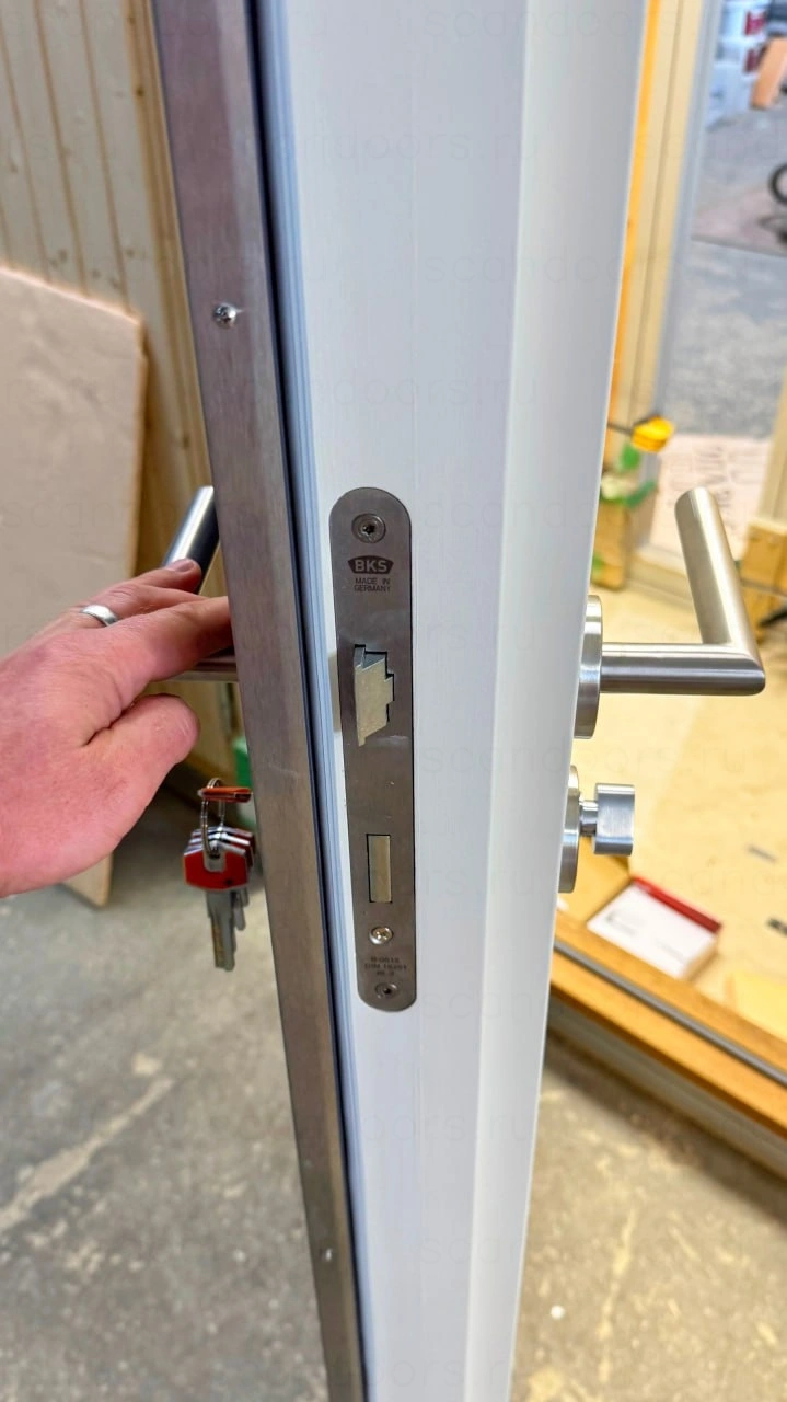 Фото 2 - Scandoors Planken – морозостойкая дверь с отделкой рейками Scandoors: производство и монтаж