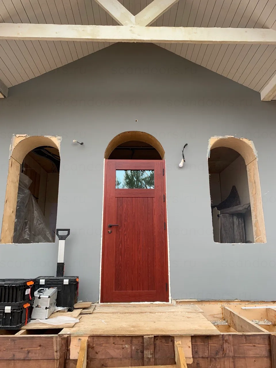 Элитная входная дверь из массива дуба Scandoors Wood с терморазрывом